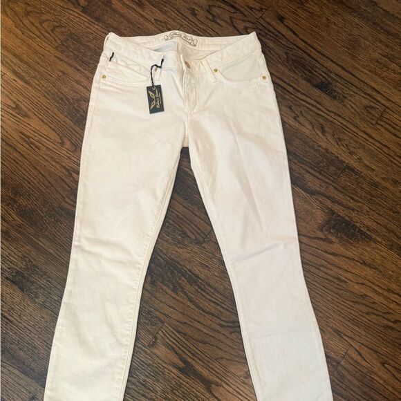 NWT ROBIN'S NAT SKINNY WOMENS SKINNY JEANS IN WHITE-LL18 - Picture 3 of 11